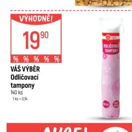 Váš Výběr Odličovací tampony