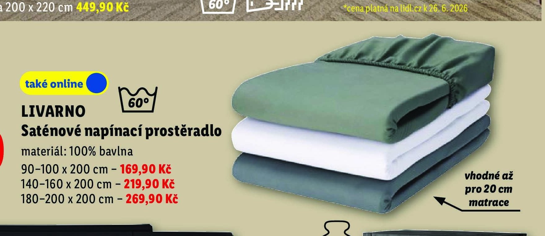 LIVARNO Saténové napínací prostěradlo