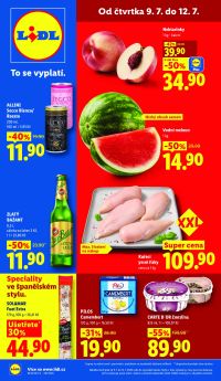 aktuální leták Lidl 9.7.2026-12.7.2026