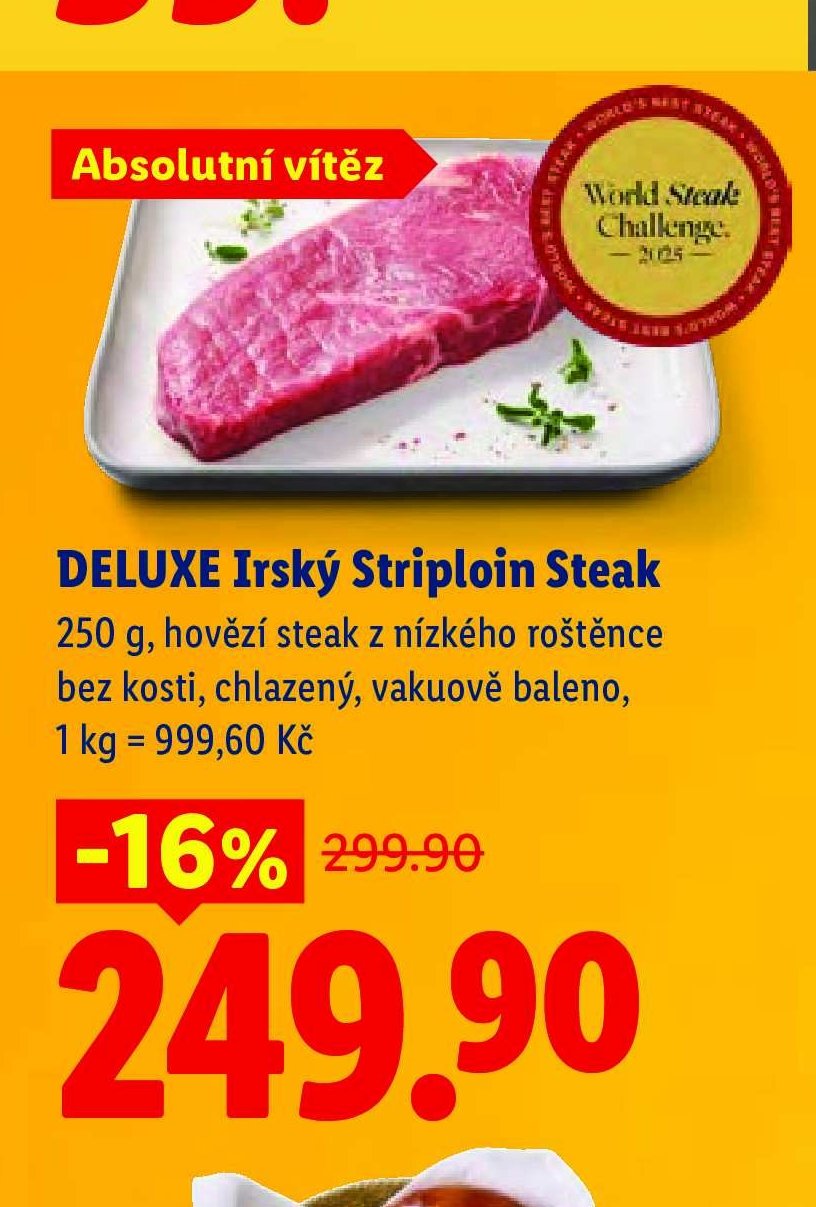 DELUXE Irský Striploin Steak