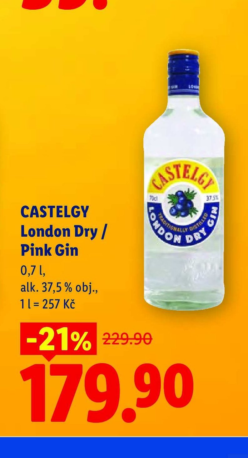CASTELGY London Dry / Pink Gin