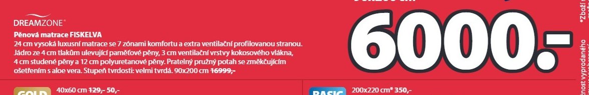 Pěnová matrace FISKELVA