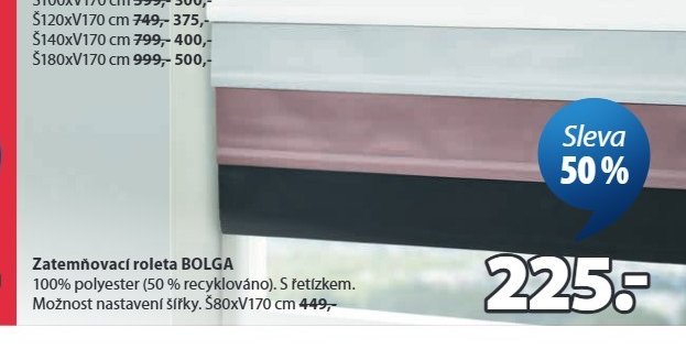 Zatemňovací roleta BOLGA