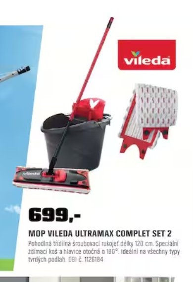 Mop Vileda Ultramax Complet Set 2