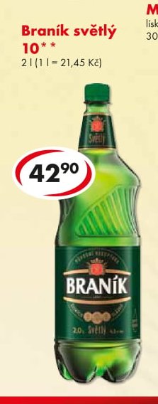 Braník světlý 10°