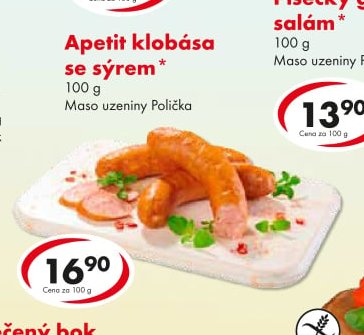 Apetit klobása se sýrem