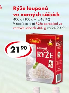 Rýže loupaná ve varných sáčcích