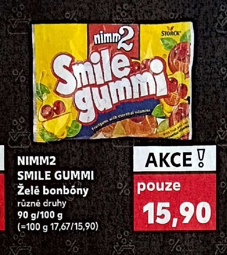 NIMM2 SMILE GUMMI Želé bonbóny