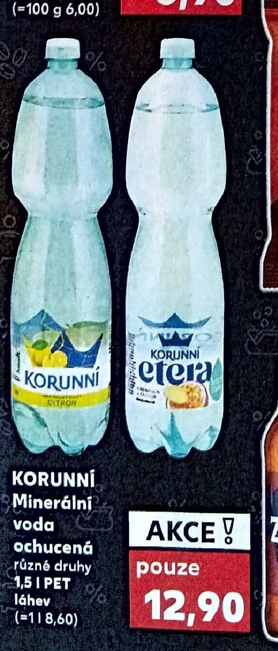 KORUNNÍ Minerální voda ochucená