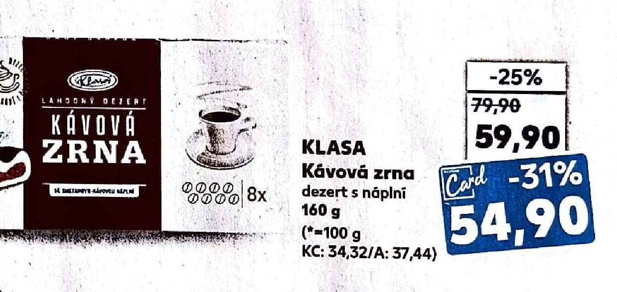 KLASA Kávová zrna