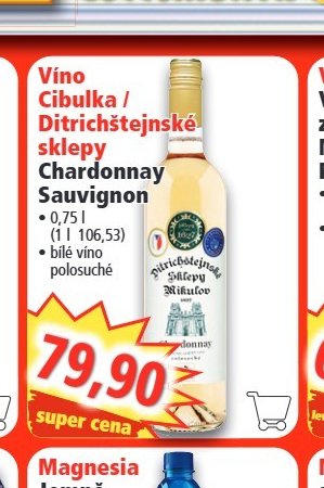 Vino Cibulka / Ditrichštejnské sklepy Chardonnay Sauvignon