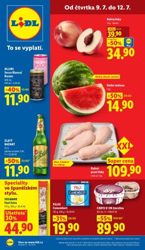 aktuální leták Lidl 9.7.2026-12.7.2026