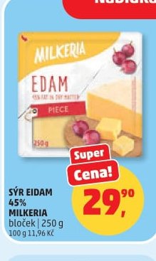 SÝR EIDAM 45% MILKERIA