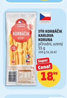 SÝR KORBÁČIK KARLOVA KORUNA