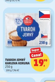 TVAROH JEMNÝ KARLOVA KORUNA