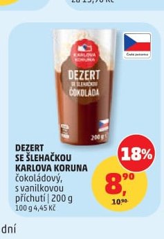 DEZERT SE ŠLEHAČKOU KARLOVA KORUNA