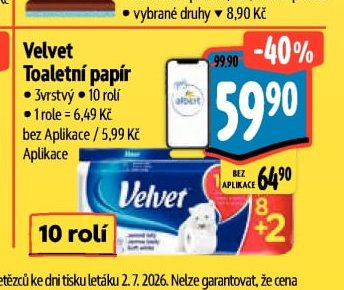 Velvet Toaletní papír
