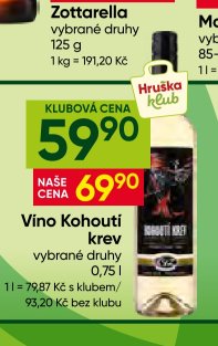 Vino Kohoutí krev vybrané druhy 0,75 l