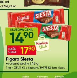 Figaro Siesta vybrané druhy 45 g
