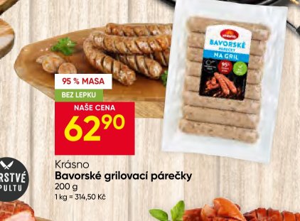 Krásno Bavorské grilovací párečky