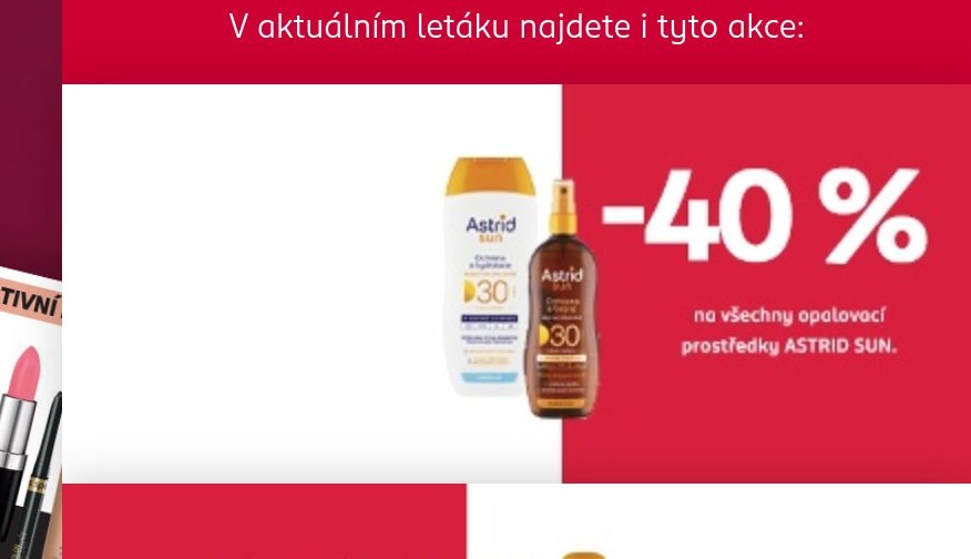 Astrid SUN opalovací prostředky