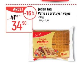Jeden Tag Vafle z čerstvých vajec
