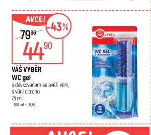 Váš Výběr WC gel 75 ml