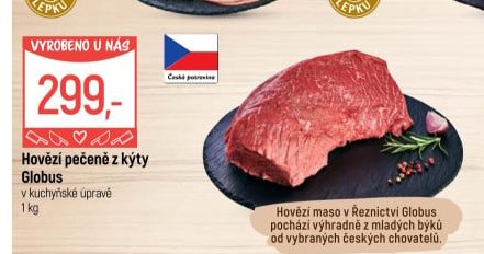 Hovězí pečeně z kýty Globus