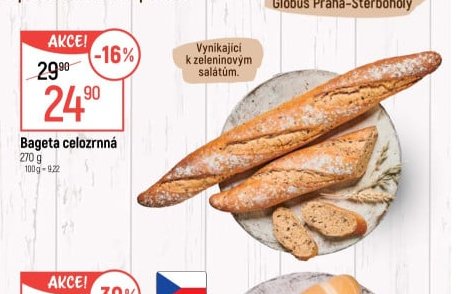 Bageta celozrnná