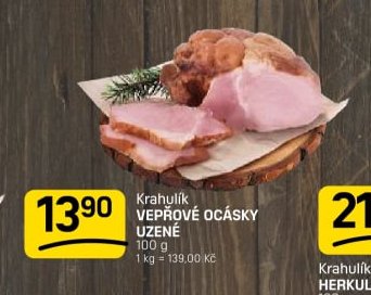 Krahulík vepřové ocásky uzené