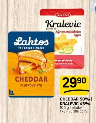 Cheddar 50% / Kralevic 45% 100 g