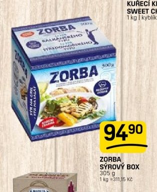 ZORBA SÝROVÝ BOX 305 g
