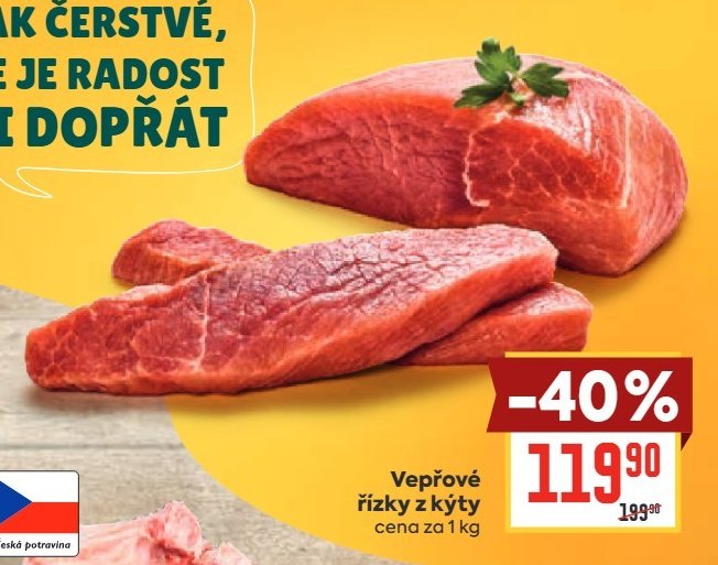 Vepřové řízky z kýty