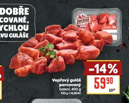 Vepřový guláš porcovaný
