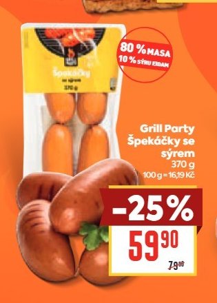 Grill Party Špekáčky se sýrem