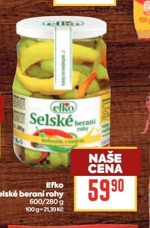 Efko Selské beraní rohy