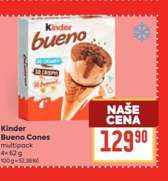 Kinder Bueno Cones multipack 4x 62 g