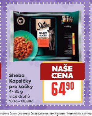 Sheba Kapsičky pro kočky 4x 85 g