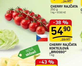 Cherry rajčata koktejlová „Briosso“