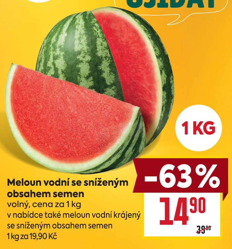Meloun vodní se sníženým obsahem semen