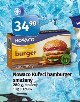 Nowaco Kuřecí hamburger smažený