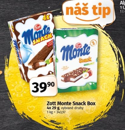 Zott Monte Snack Box