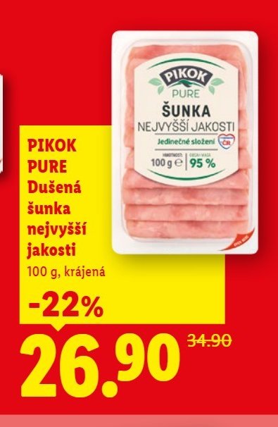 PIKOK PURE Dušená šunka nejvyšší jakosti