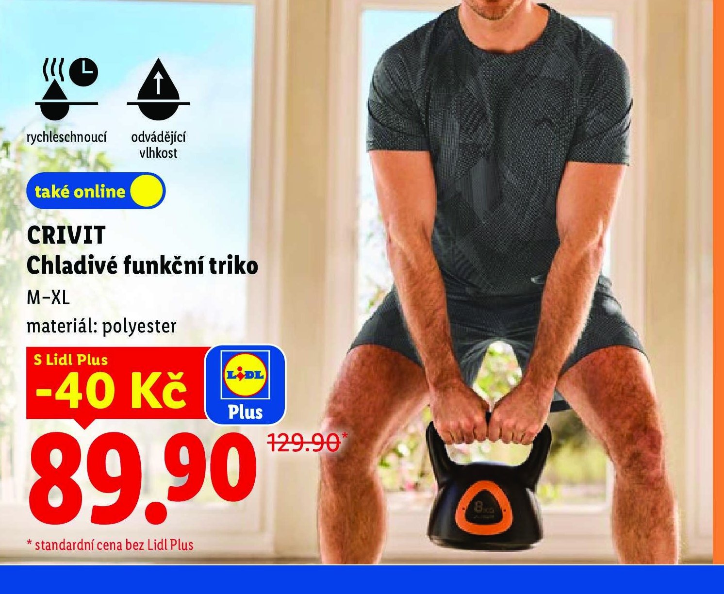 CRIVIT Chladivé funkční triko