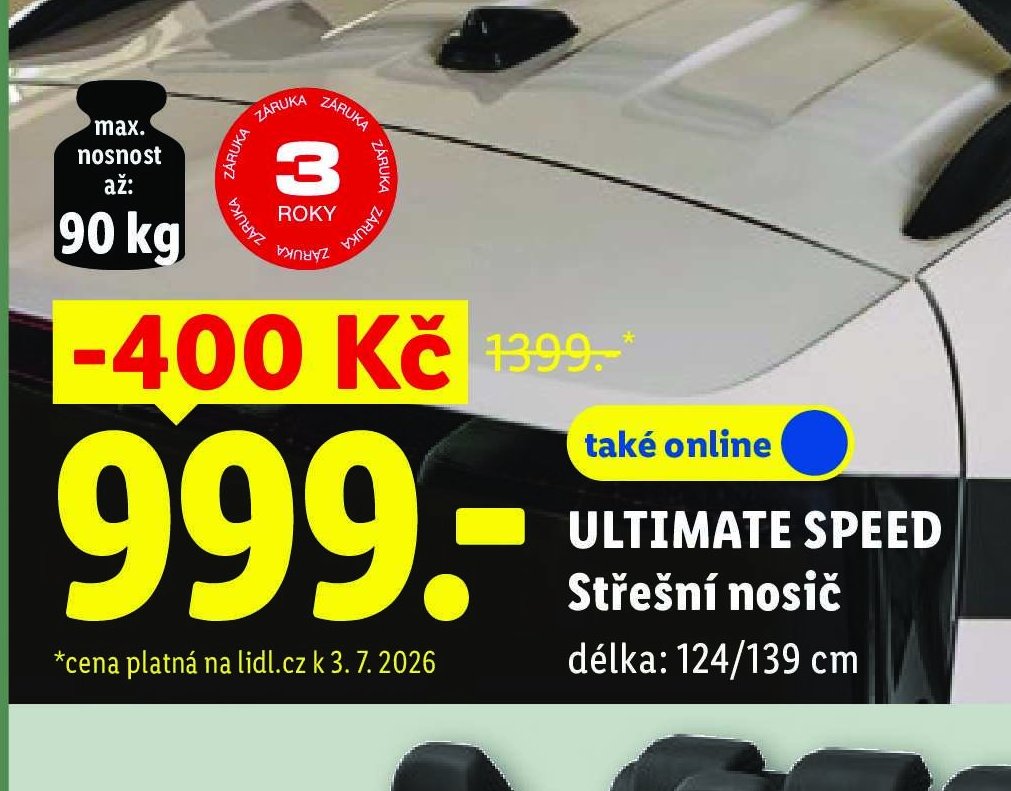 ULTIMATE SPEED Střešní nosič