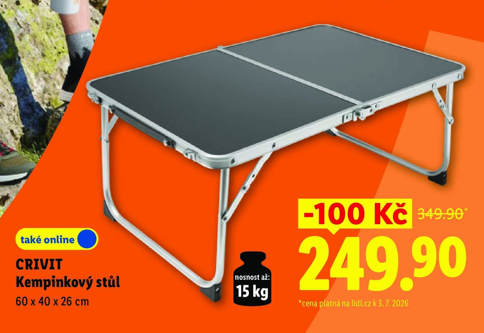 CRIVIT Kempinkový stůl