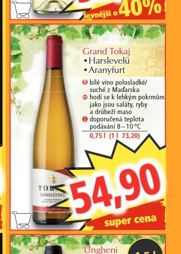 Grand Tokaj Harslevelú 0,75 l