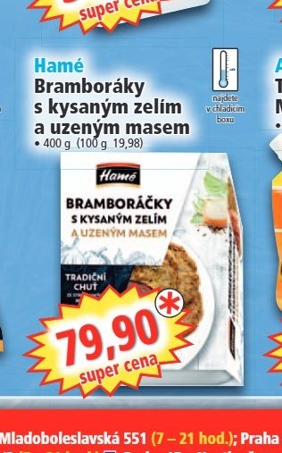 Hamé Bramboráky s kysaným zelím a uzeným masem