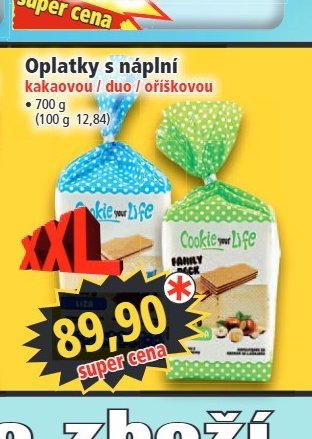 Oplatky s náplní