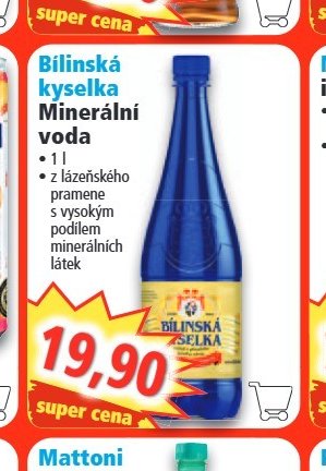 Bilinská kyselka Minerální voda